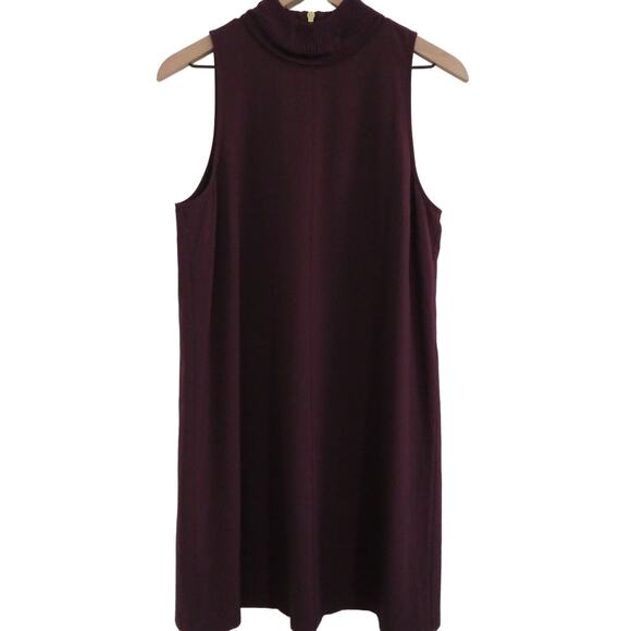 Athleta Womens Sz S Burgundy Initiative Short Dress Sleeveless High Neck - Picture 1 of 4
